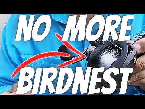 How to Setup and Cast a BAITCASTER without BIRDNEST and BACKLASH / Baitcaster Setup to END Birdnests