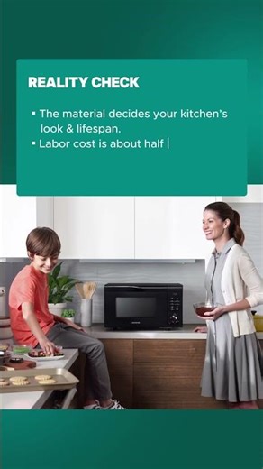 Laminate, veneer, or solid wood — which cabinet material is right for your kitchen? 🏡✨ #homeprojects