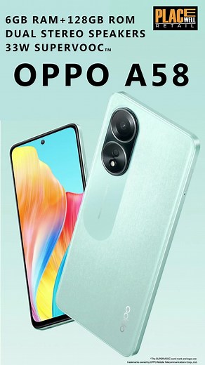 Unveiling the Power-Packed Marvel! Dive into the Specs of the All-New Oppo A58 Sensation. From stunning visuals to blazing performance, this device has it all. Let's explore every detail together! #OPPOA58 #TechUnleashed #PlacewellRetail #smartphonesensation #VadaPlacewellKa #oppoauthorized | Placewell Retail