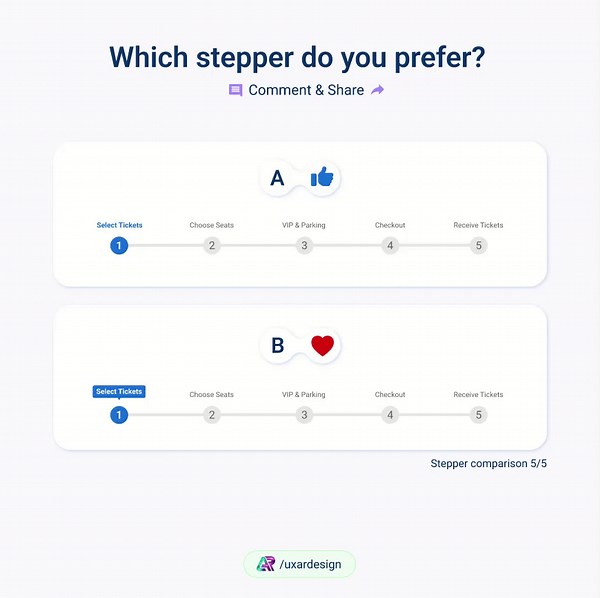 Stepper UX/UI design