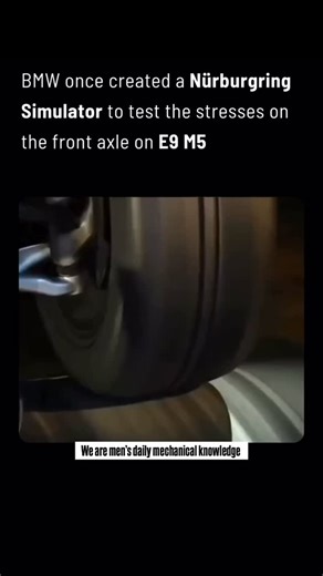 Explaining Mechanics on Instagram: "BMW took engineering excellence to the next level when developing the E39 M5, going to extreme lengths to perfect the car’s performance. Instead of solely relying on traditional track testing, they went so far as to build a dedicated Nürburgring simulator. This innovative tool allowed engineers to replicate the brutal stresses of the iconic Nordschleife on the M5’s front axle, pushing the car to its limits in a controlled environment. With this simulator, BMW