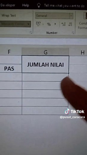 Membuat Teks Jadi 2 Baris di Excel #excel #exceltips #tutorialexcel