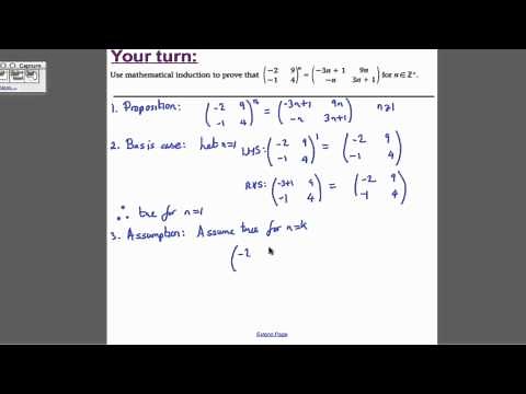 A-Level Maths Edexcel Proof by Induction - Matrices FP1 (4) Edexcel Maths A-Level