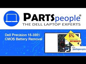 Dell Precision 15-3551 (P80F004) CMOS Battery How-To Video Tutorial