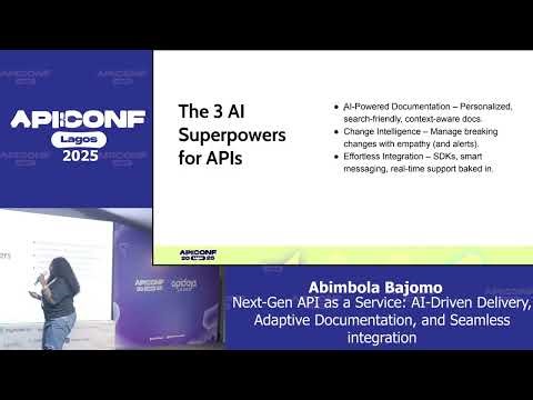API Conference Lagos 2025 — Next Gen API as a Service