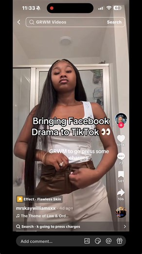 Understanding Facebook Drama in the TikTok Community