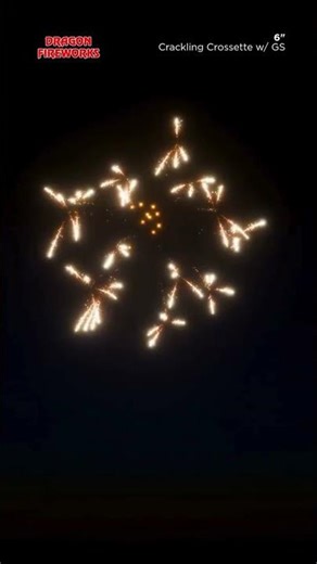 FWsim Shell | Crackling Crossette w/ GS (6")