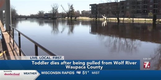 Toddler found dead after falling into Wolf River in New London
