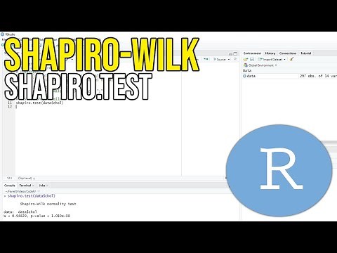 Faire le Test de Shapiro-Wilk sur R (shapiro.test)