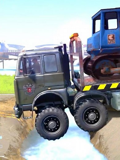 Spintires: MudRunner -SHACMAN DELONG X3000 Towing a Truck on a Snowy Road Ep268