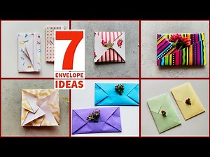 7 Easy Gift Envelopes | Paper Envelopes | Folding Letter into Envelopes #giftenvelope #envelope