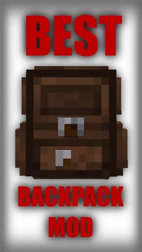 BEST Backpack Mod In Minecraft! #minecraft #shorts