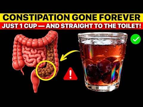 One Glass Before Bed = No More Constipation. Your Stuck Poop Will Be Gone by Tomorrow!