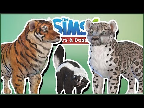 Tigers, Snow Leopards, and Skunks - Oh My!! 🌿Sims 4 Wild Animal Gallery Safari!!