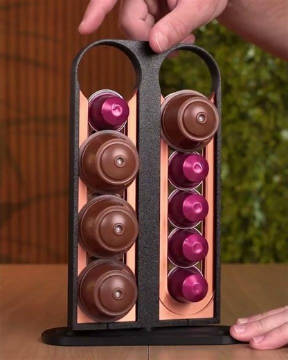 Torre Giratória Dispenser de Cápsulas Duplo #nespresso #dolcegusto
