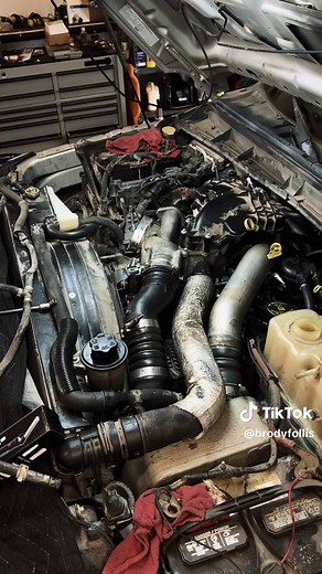 Ford 6.7 Powerstroke Thermostat Replacement During Front Cover Repair
