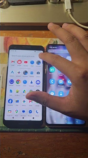 Android 12 app drawer on Pixel vs Samsung! #shorts