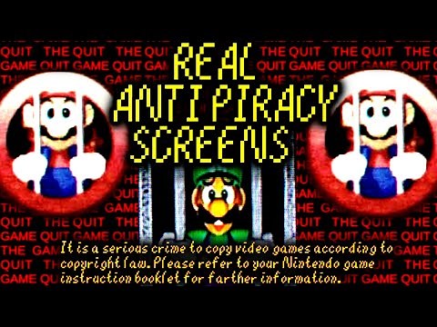 REAL NINTENDO ANTI PIRACY SCREENS AND MEASURES (+more!) - THEY LEAK YOUR PERSONAL INFORMATION?!