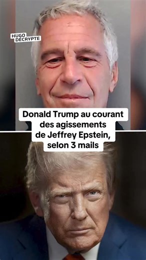 852K views · 549 reactions | Donald Trump « savait pour les filles » selon l’un des e-mails, révélé par des élus démocrates | HugoDécrypte | Facebook