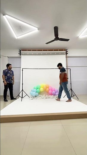 DIY balloon Setup 🎈| Easy Photoshoot Decor | Tender Tots Studio #babiesofyoutube #cutebabies #diy