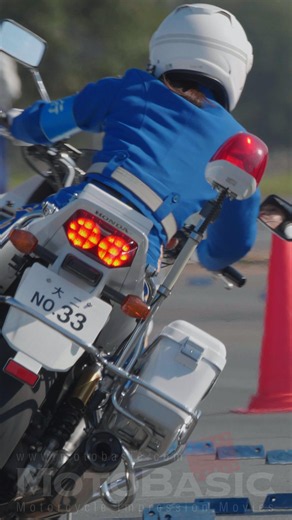 Female Slalom Master Police Motorcycle Rodeo Gymkhana Honda CB1300 Flawless Maneuver Aichi332024