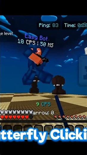 how to click more cps in MCPE #minecraft #hiveskywars #nothingimposibleinthisworld #minecraftheads