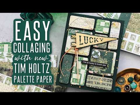 Easy Collage Cards with Tim Holtz Palette Paper Release