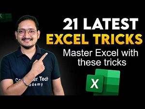 21 Latest Excel Tips & Tricks | Master Excel Tips & Trick | Computer Tech Academy
