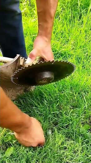 How to change a brush cutter blade honda brush cutter