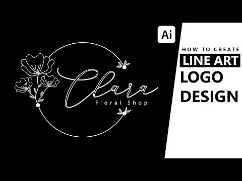 How To Design A Line Art Logo - Adobe Illustrator Tutorial - Dillenium 66
