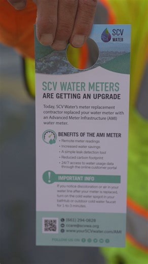 SCV Water Agency | Since 2022, we've been replacing outdated manual meters with modern, automated meters powered by Advanced Metering Infrastructure (AMI).... | Instagram