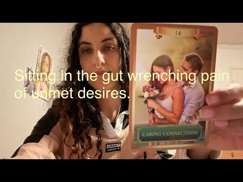 Sitting in the gut wrenching pain of unmet desires.