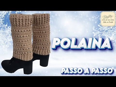 ✅ POLAINA DE CROCHÊ - PARA INICIANTES | LINDA, FÁCIL E RÁPIDA - PASSO A PASSO