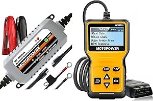 MOTOPOWER MP00205B 12V Battery Charger Maintainer with MP69033