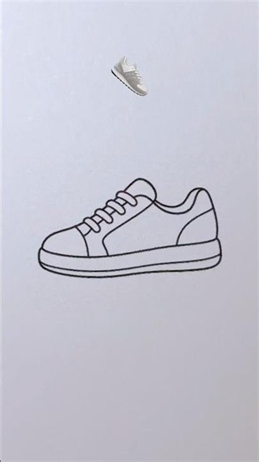 How to Draw Sneakers👟🤍 #satisfying #ohuhu