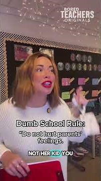 Yet again, no regard for the teacher's feelings