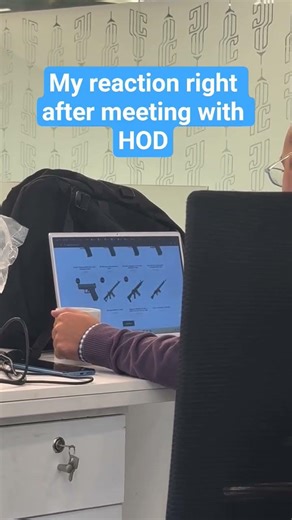 Reaction after meeting with HOD 😅