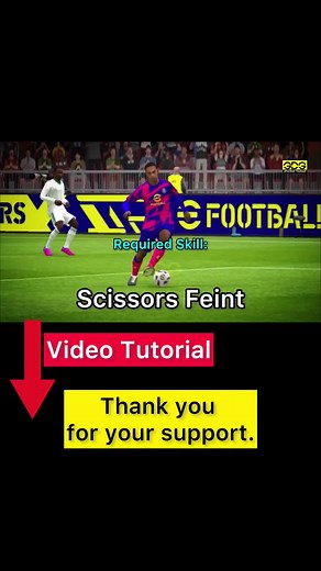Scissors Feint (Tutorial Dribbling Skills)#gdgefootball #efootball