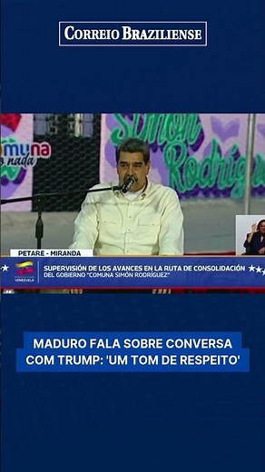 Maduro speaks about conversation with Trump: 'A tone of respect'
