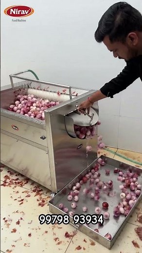 Vegetable Peeler Machine / Onion Peeler Machine #vegetablepeelermachine #niravfoodmachine