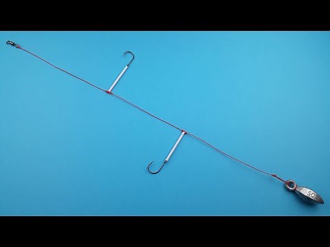 Easy Way to tie Two Best T Knot Fishing Rig | 2 Hooks For Bottom Fishing