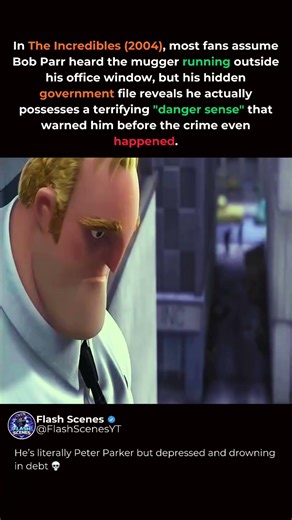 Pixar hid Mr. Incredible's secret superpower #theincredibles #moviedetails #shorts