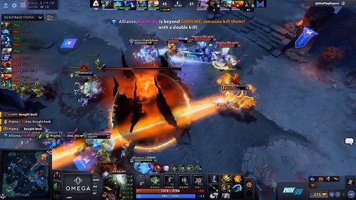 你永远可以相信奇迹哥！ Nigam对阵A队  Miracle上演不可能翻盘惊呆解说  在绝境中捍卫基地长达一分钟之久