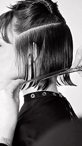 Awesome French bob by @vanmichaelsalon Creative Director @hannahruthhair 🖤🔥 @aveda @avedaartists | Hairbrained