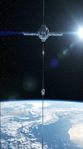 The Space Elevator to the Stars | 4K Cinematic View from Earth to Orbit | IMAX Realism #nasashorts