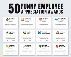 Funny Employee Appreciation Award Certificate, Staff Appreciation Gifts, Recognition Award for Employee, Funny Gift for Employee Thank You - Etsy