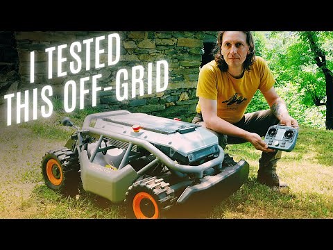 Off-Grid Test | Remote Controlled Lawn Mower on Slopes (Mowrator S1 Review)
