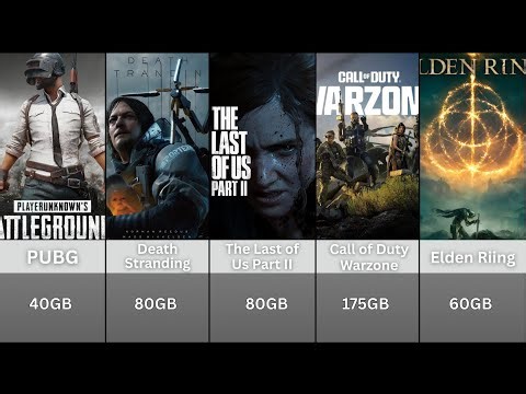 Most Popular PC Games & Their Size | Watch Till End for Biggest Game Size in the World 😱