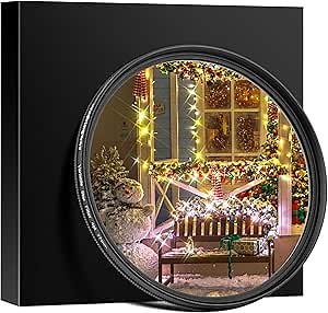 Walking Way 4 Points Star Filter 67 MM Variable Twinkle Effect Starburst Filter - Cross-Screen Filter - Slim Sparkling Effect Lens Filter