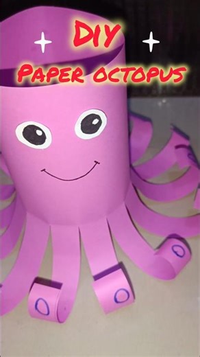 Cute Octopus from Paper 🩵|#trending #diy #craft #short #shorts